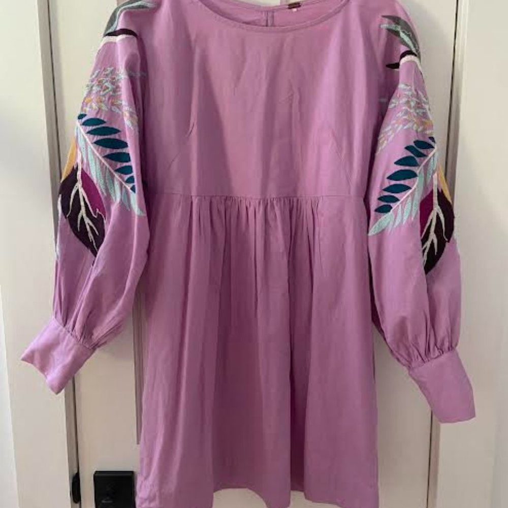 Free People Embroidered Floral Dress